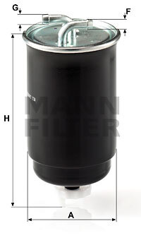filtru combustibil WK 842/3 MANN-FILTER - Filtru combustibil/carcasa