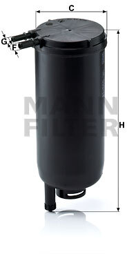 filtru combustibil WK 939/14 x MANN-FILTER - Filtru combustibil/carcasa
