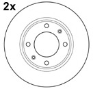 Disc frana 15320/2 MAPCO - Frana disc Disc frana 15320/2 MAPCO - Frana disc