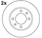 Disc frana 15426/2 MAPCO - Frana disc Disc frana 15426/2 MAPCO - Frana disc