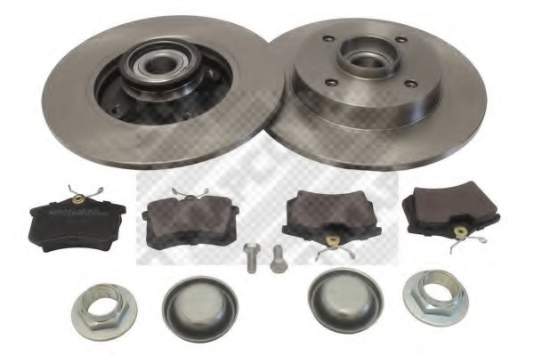 Set frana, frana disc 47361 MAPCO - Frana disc