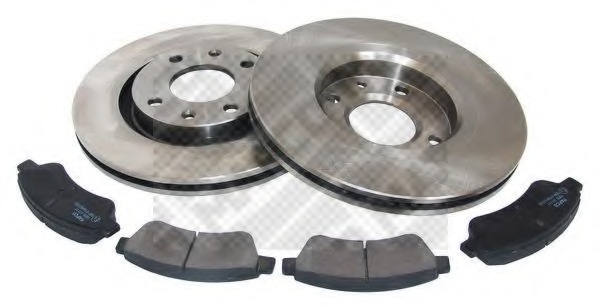 Set frana, frana disc 47455 MAPCO - Frana disc