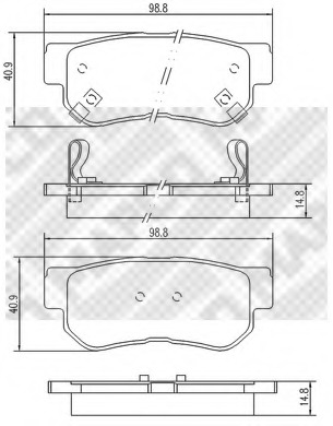 set placute frana,frana disc 6736 MAPCO - Frana disc set placute frana,frana disc 6736 MAPCO - Frana disc