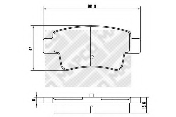 set placute frana,frana disc 6882 MAPCO - Set placute frana set placute frana,frana disc 6882 MAPCO - Set placute frana