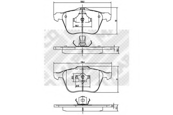 set placute frana,frana disc 6886 MAPCO - Frana disc set placute frana,frana disc 6886 MAPCO - Frana disc