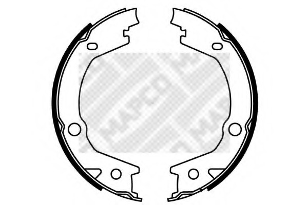 Set saboti frana 8558 MAPCO - Material frictiune sabot frana/ sabot frana