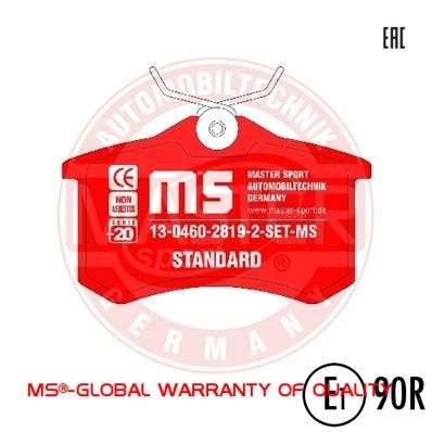 set placute frana,frana disc 13-0460-2819-2-SET-MS MASTER-SPORT - Frana disc set placute frana,frana disc 13-0460-2819-2-SET-MS MASTER-SPORT - Frana disc