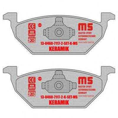 set placute frana,frana disc 13046071172K-SET-MS MASTER-SPORT - Frana disc set placute frana,frana disc 13046071172K-SET-MS MASTER-SPORT - Frana disc