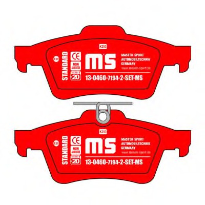 set placute frana,frana disc 13-0460-7194-2-SET-MS MASTER-SPORT - Frana disc set placute frana,frana disc 13-0460-7194-2-SET-MS MASTER-SPORT - Frana disc