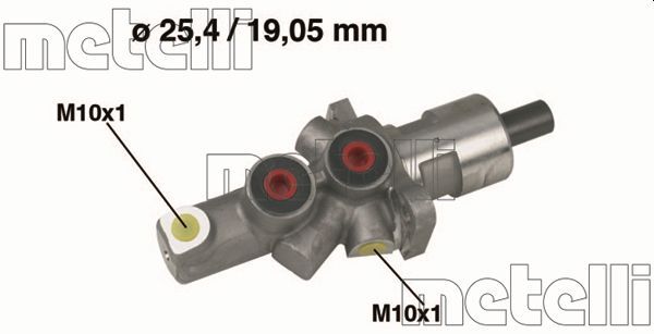 Pompa centrala, frana 05-0176 METELLI - Pompa centrala frana Pompa centrala, frana 05-0176 METELLI - Pompa centrala frana