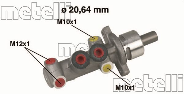 Pompa centrala, frana 05-0319 METELLI - Pompa centrala frana Pompa centrala, frana 05-0319 METELLI - Pompa centrala frana