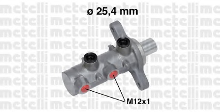 Pompa centrala, frana 05-0727 METELLI - Pompa centrala frana