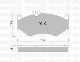 set placute frana,frana disc 22-0014-0 METELLI - Frana disc set placute frana,frana disc 22-0014-0 METELLI - Frana disc