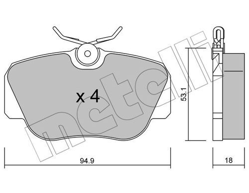 set placute frana,frana disc 22-0041-0 METELLI - Frana disc set placute frana,frana disc 22-0041-0 METELLI - Frana disc