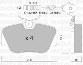 set placute frana,frana disc 22-0041-0K METELLI - Frana disc set placute frana,frana disc 22-0041-0K METELLI - Frana disc