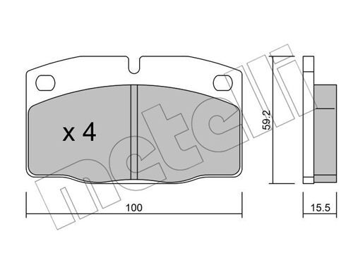 set placute frana,frana disc 22-0044-0 METELLI - Frana disc set placute frana,frana disc 22-0044-0 METELLI - Frana disc