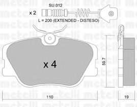 set placute frana,frana disc 22-0061-0K METELLI - Frana disc set placute frana,frana disc 22-0061-0K METELLI - Frana disc
