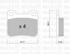 set placute frana,frana disc 22-0092-0 METELLI - Frana disc set placute frana,frana disc 22-0092-0 METELLI - Frana disc