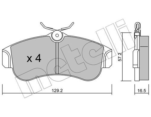 set placute frana,frana disc 22-0123-0 METELLI - Frana disc set placute frana,frana disc 22-0123-0 METELLI - Frana disc