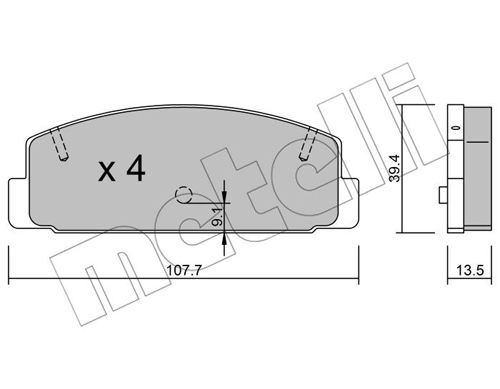 set placute frana,frana disc 22-0302-1 METELLI - Set placute frana set placute frana,frana disc 22-0302-1 METELLI - Set placute frana