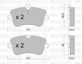 set placute frana,frana disc 22-0342-0 METELLI - Set placute frana set placute frana,frana disc 22-0342-0 METELLI - Set placute frana