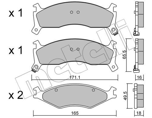 set placute frana,frana disc 22-0375-0 METELLI - Frana disc set placute frana,frana disc 22-0375-0 METELLI - Frana disc