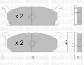 set placute frana,frana disc 22-0416-0 METELLI set placute frana,frana disc 22-0416-0 METELLI