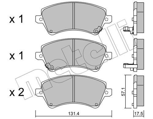 set placute frana,frana disc 22-0446-0 METELLI - Frana disc set placute frana,frana disc 22-0446-0 METELLI - Frana disc