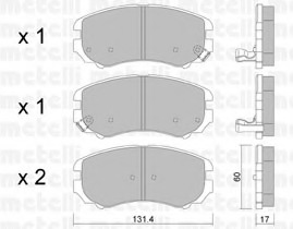set placute frana,frana disc 22-0503-0 METELLI - Frana disc set placute frana,frana disc 22-0503-0 METELLI - Frana disc