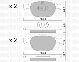 set placute frana,frana disc 22-0533-0 METELLI - Frana disc set placute frana,frana disc 22-0533-0 METELLI - Frana disc