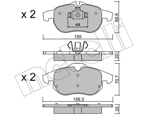 set placute frana,frana disc 22-0540-0 METELLI - Frana disc set placute frana,frana disc 22-0540-0 METELLI - Frana disc