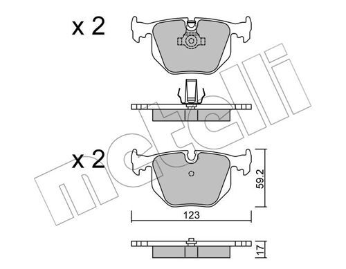 set placute frana,frana disc 22-0560-0 METELLI - Frana disc set placute frana,frana disc 22-0560-0 METELLI - Frana disc