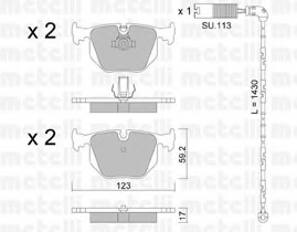 set placute frana,frana disc 22-0560-0K METELLI - Frana disc set placute frana,frana disc 22-0560-0K METELLI - Frana disc