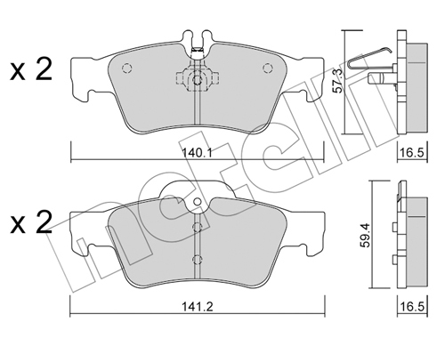 set placute frana,frana disc 22-0568-0 METELLI - Frana disc set placute frana,frana disc 22-0568-0 METELLI - Frana disc