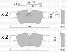 set placute frana,frana disc 22-0568-0K METELLI - Frana disc set placute frana,frana disc 22-0568-0K METELLI - Frana disc