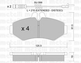 set placute frana,frana disc 22-0572-0K METELLI - Frana disc set placute frana,frana disc 22-0572-0K METELLI - Frana disc