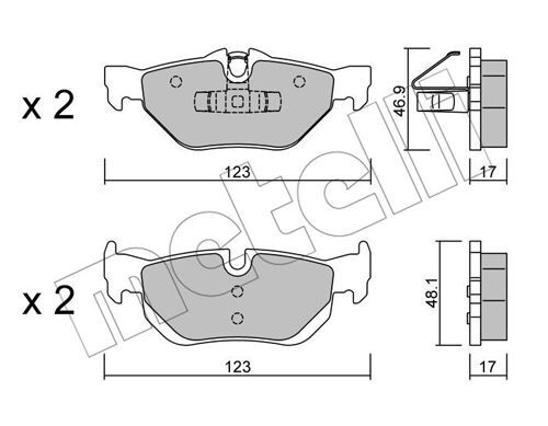 set placute frana,frana disc 22-0642-0 METELLI - Frana disc set placute frana,frana disc 22-0642-0 METELLI - Frana disc