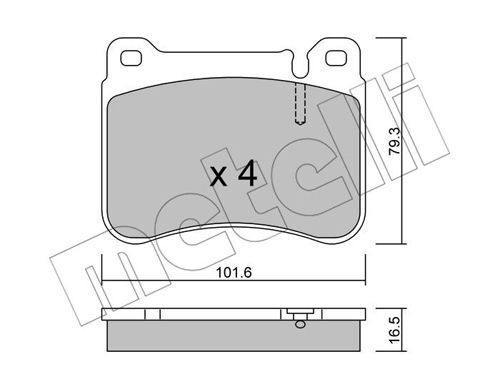 set placute frana,frana disc 22-0668-0 METELLI - Frana disc set placute frana,frana disc 22-0668-0 METELLI - Frana disc