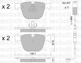 set placute frana,frana disc 22-0773-1K METELLI - Frana disc set placute frana,frana disc 22-0773-1K METELLI - Frana disc