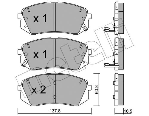 set placute frana,frana disc 22-0783-0 METELLI - Frana disc set placute frana,frana disc 22-0783-0 METELLI - Frana disc