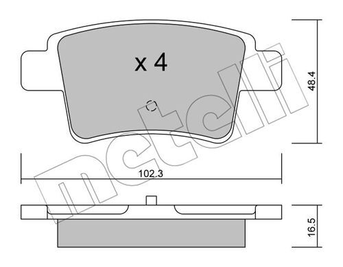 set placute frana,frana disc 22-0801-0 METELLI - Frana disc set placute frana,frana disc 22-0801-0 METELLI - Frana disc