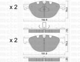 set placute frana,frana disc 22-0830-0 METELLI - Frana disc set placute frana,frana disc 22-0830-0 METELLI - Frana disc