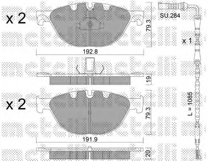set placute frana,frana disc 22-0830-0K METELLI - Frana disc set placute frana,frana disc 22-0830-0K METELLI - Frana disc