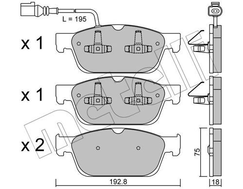 set placute frana,frana disc 22-0831-0 METELLI - Frana disc set placute frana,frana disc 22-0831-0 METELLI - Frana disc