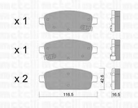 set placute frana,frana disc 22-0840-0 METELLI - Frana disc set placute frana,frana disc 22-0840-0 METELLI - Frana disc