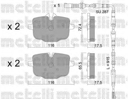set placute frana,frana disc 22-0921-0K METELLI - Frana disc set placute frana,frana disc 22-0921-0K METELLI - Frana disc