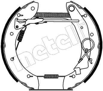 Set saboti frana 51-0140 METELLI - Frana tambur Set saboti frana 51-0140 METELLI - Frana tambur
