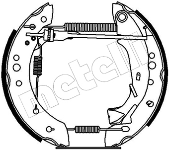 Set saboti frana 51-0165 METELLI - Material frictiune sabot frana/ sabot frana Set saboti frana 51-0165 METELLI - Material frictiune sabot frana/ sabot frana