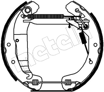 Set saboti frana 51-0177 METELLI - Material frictiune sabot frana/ sabot frana Set saboti frana 51-0177 METELLI - Material frictiune sabot frana/ sabot frana