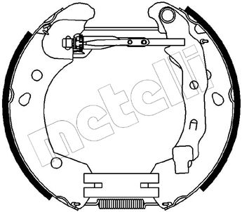 Set saboti frana 51-0231 METELLI - Frana tambur Set saboti frana 51-0231 METELLI - Frana tambur